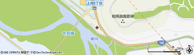 新潟県糸魚川市上刈周辺の地図