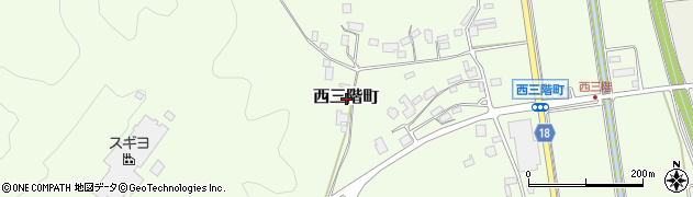 石川県七尾市西三階町周辺の地図