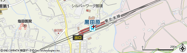 栃木県那須郡那須町周辺の地図