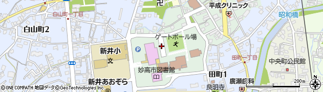 新潟県妙高市上町周辺の地図