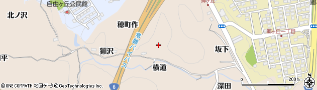 福島県いわき市常磐上矢田町（穂町作）周辺の地図