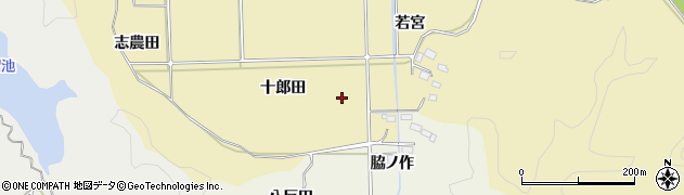 福島県いわき市平下高久（十郎田）周辺の地図