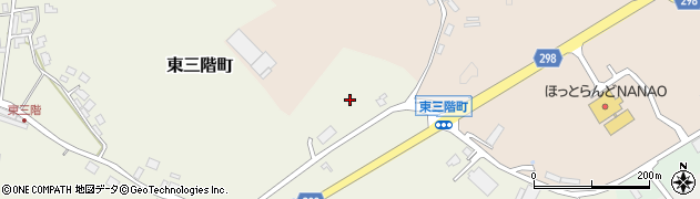 石川県七尾市東三階町（エ）周辺の地図
