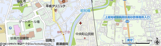 新潟県妙高市中央町1周辺の地図