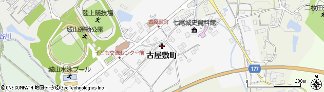 石川県七尾市古屋敷町ワ周辺の地図