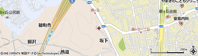 福島県いわき市常磐上矢田町（坂下）周辺の地図