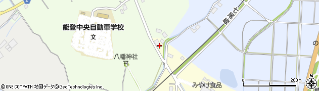 石川県七尾市八幡町（塔地面）周辺の地図