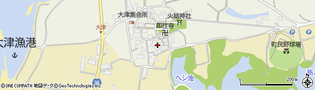石川県志賀町（羽咋郡）大津周辺の地図
