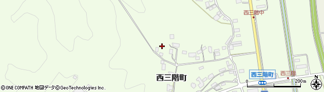石川県七尾市西三階町（ツ）周辺の地図