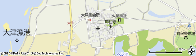 石川県志賀町（羽咋郡）大津（ハ）周辺の地図
