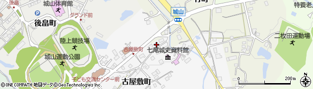 石川県七尾市古屋敷町ワ22周辺の地図