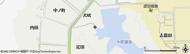 福島県いわき市平下山口（小萱）周辺の地図