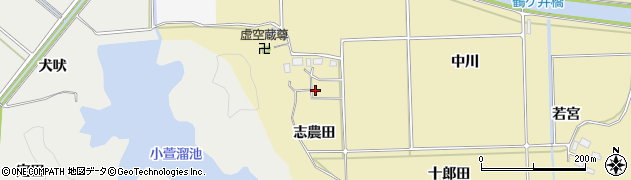 福島県いわき市平下高久志農田周辺の地図