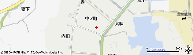 福島県いわき市平下山口（中ノ町）周辺の地図