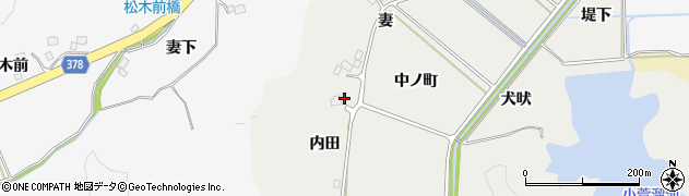 福島県いわき市平下山口（内田）周辺の地図