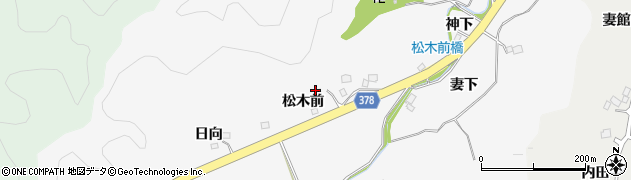 福島県いわき市平上高久（松木前）周辺の地図
