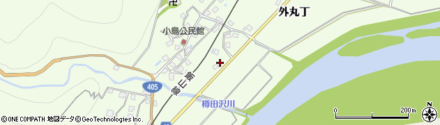 新潟県津南町（中魚沼郡）外丸丁周辺の地図