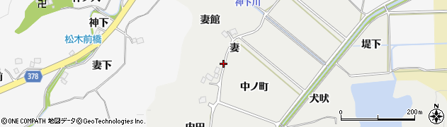 福島県いわき市平下山口（妻）周辺の地図