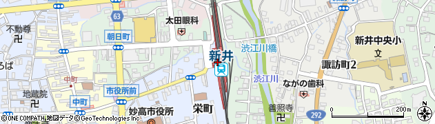 新井駅周辺の地図