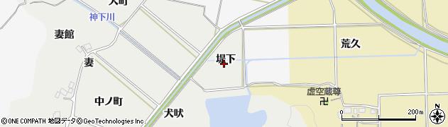 福島県いわき市平下山口（堤下）周辺の地図