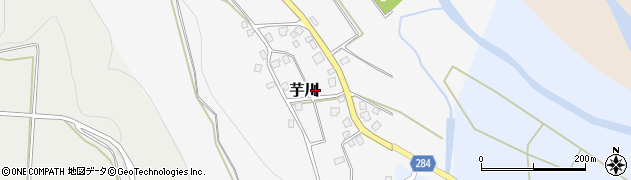 新潟県十日町市芋川周辺の地図
