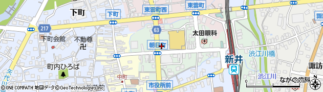 第四北越銀行新井中央支店周辺の地図