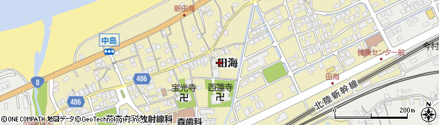 新潟県糸魚川市田海周辺の地図