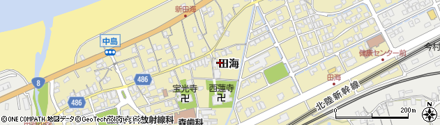 新潟県糸魚川市田海周辺の地図