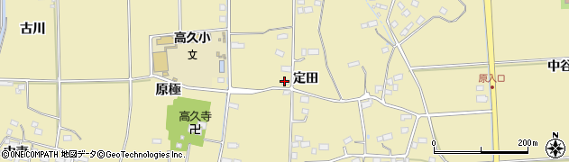 福島県いわき市平下高久（定田）周辺の地図