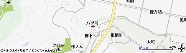 福島県いわき市平上高久（八ツ海）周辺の地図