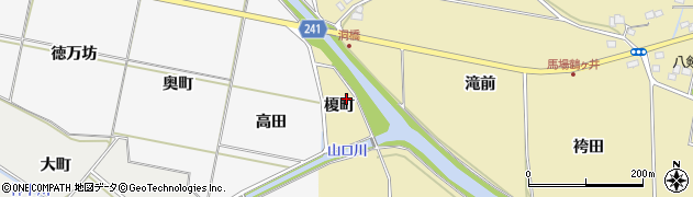 福島県いわき市平下高久（榎町）周辺の地図