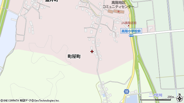 〒926-0836 石川県七尾市町屋町の地図