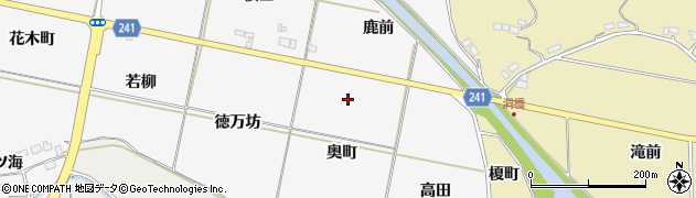 福島県いわき市平上高久（奥町）周辺の地図