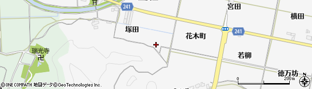 福島県いわき市平上高久周辺の地図
