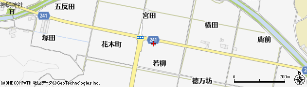 福島県いわき市平上高久（若柳）周辺の地図