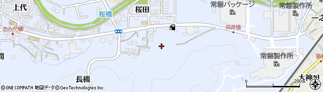 福島県いわき市内郷白水町（長槻）周辺の地図