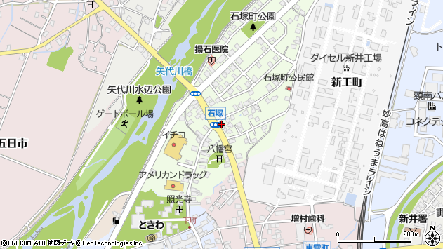 〒944-0011 新潟県妙高市石塚町の地図