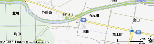 福島県いわき市平上高久（塚田）周辺の地図