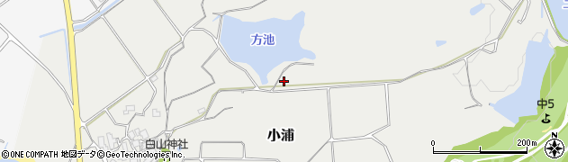 石川県志賀町（羽咋郡）小浦周辺の地図