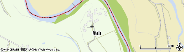 栃木県那須塩原市亀山66周辺の地図