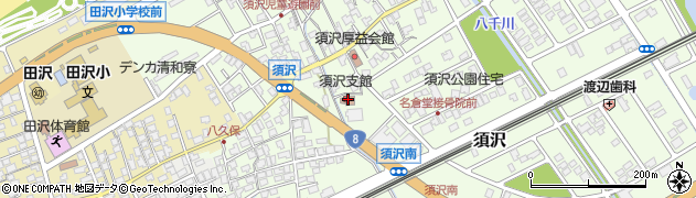 須沢支館周辺の地図