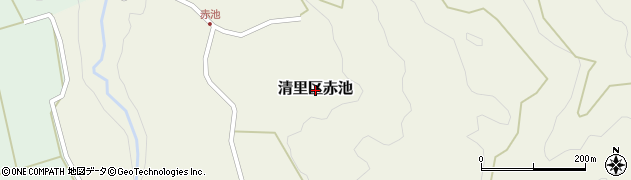 新潟県上越市清里区赤池周辺の地図