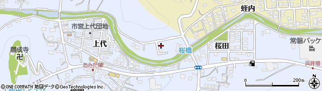 福島県いわき市内郷白水町（大門）周辺の地図