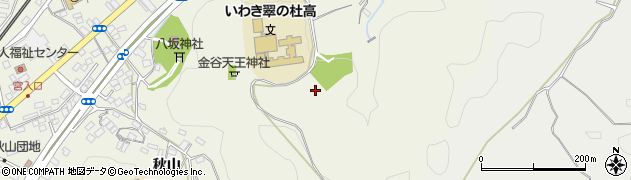 福島県いわき市内郷綴町周辺の地図