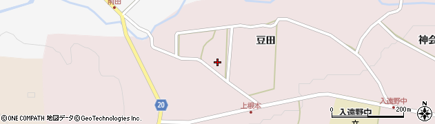 福島県いわき市遠野町上根本（下原田）周辺の地図