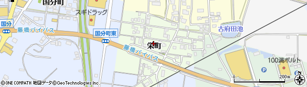 石川県七尾市栄町周辺の地図