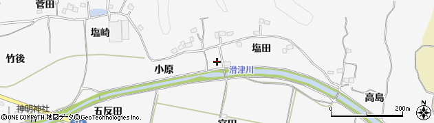 福島県いわき市平上高久（小原）周辺の地図