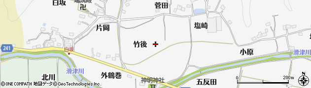 福島県いわき市平上高久（竹後）周辺の地図