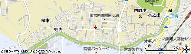 福島県いわき市内郷内町（前田）周辺の地図