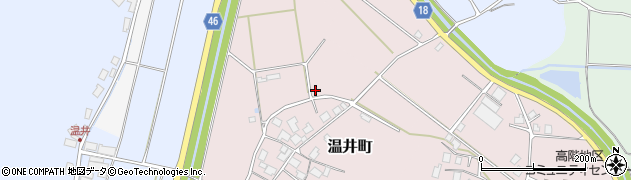 石川県七尾市温井町と周辺の地図